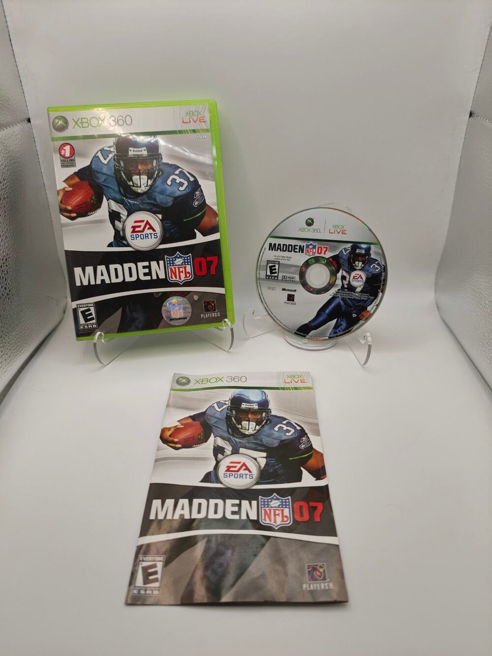 Madden NFL 07 Xbox 360 Shaun Alexander CIB Complete Tested